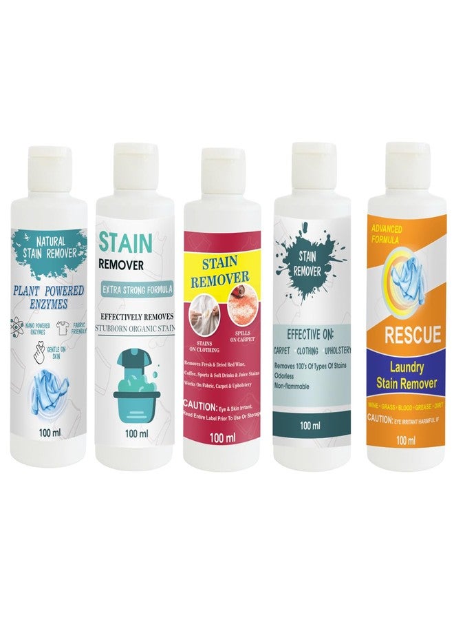 TOOVUS Stain Remover Combo Pack of Shirt, Doll, Red, Sky and Orange Stain Remover | Multi-Surface Cleaning Solution for Clothes, Fabrics, Upholstery (100 g Each) - Image 1